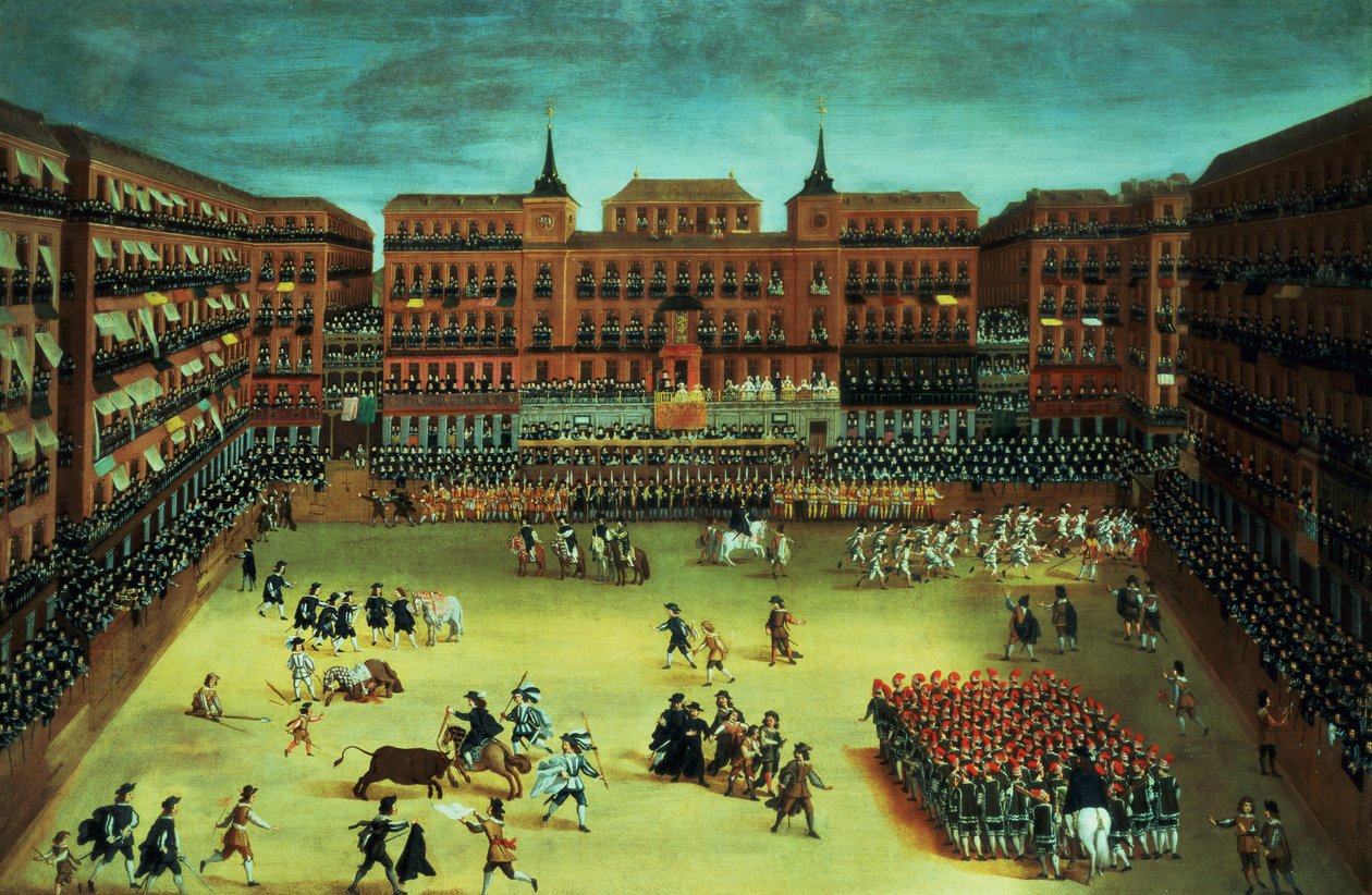 Panorama de una fiesta en la Plaza Mayor de Madrid de Spanish School