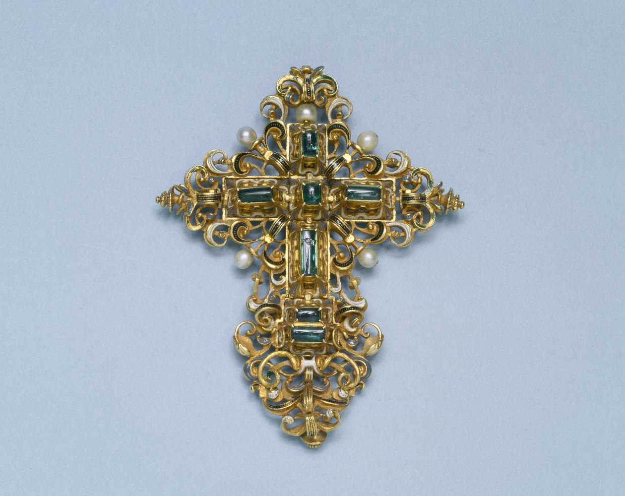 Colgante de una cruz, 1550-1600 de Spanish School
