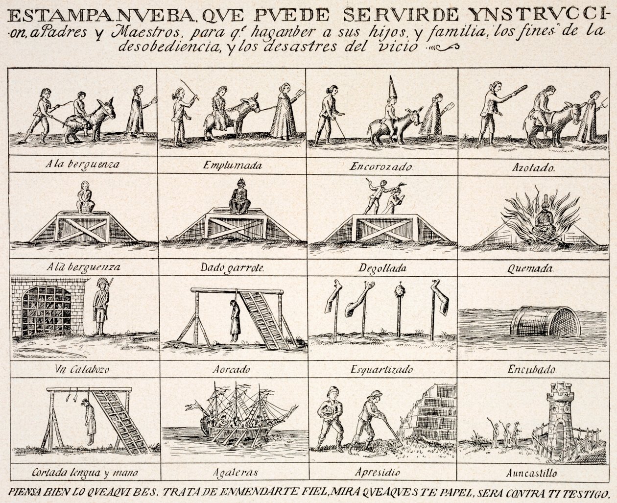 Tratado pictórico sobre la moralidad de Spanish School