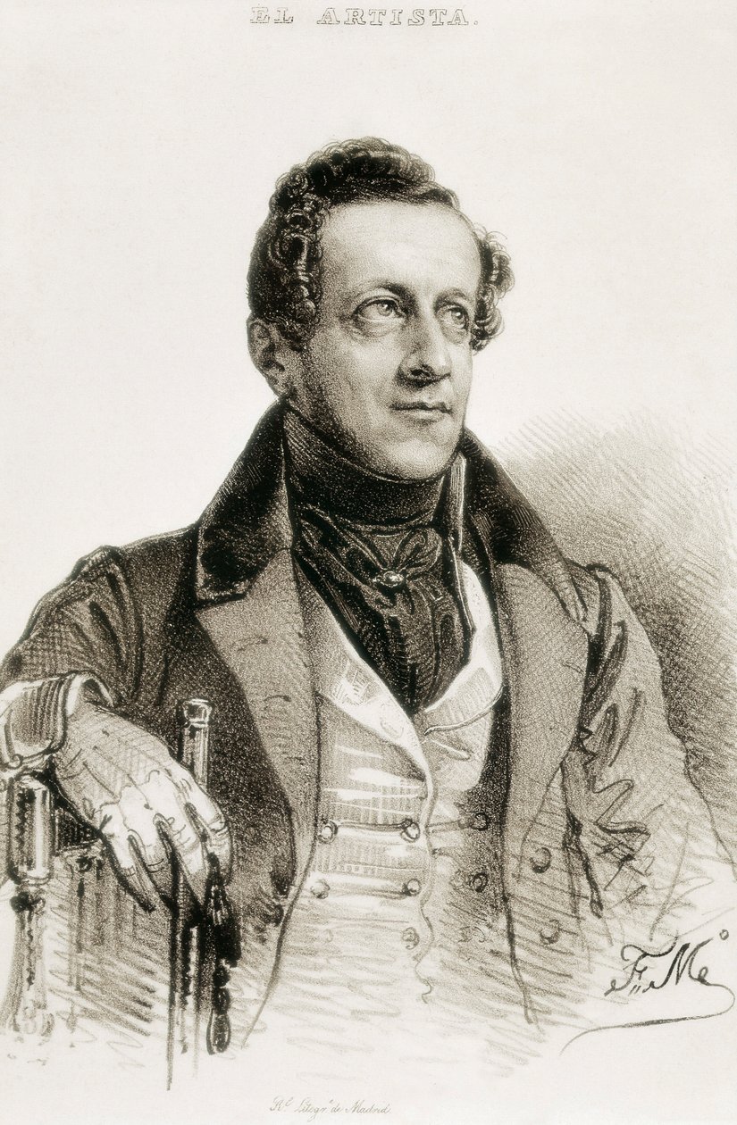 Retrato de Ángel de Saavedra y Ramírez Baquedano, duque de Rivas de Spanish School
