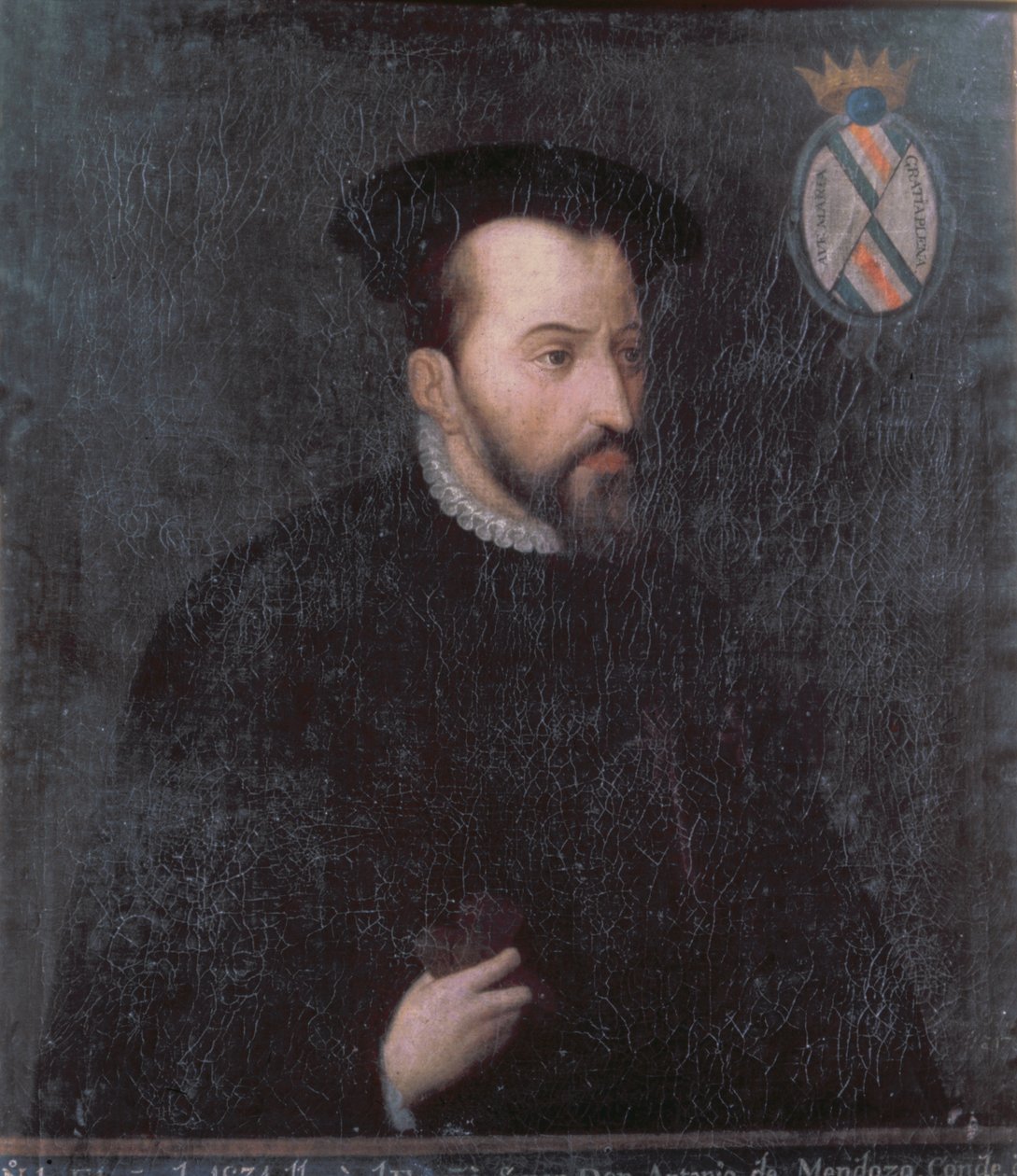 Retrato de Antonio de Mendoza, c.1534 (óleo sobre lienzo) de Spanish School