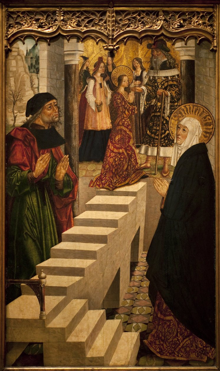 Presentación de la Virgen en el templo. de Spanish School
