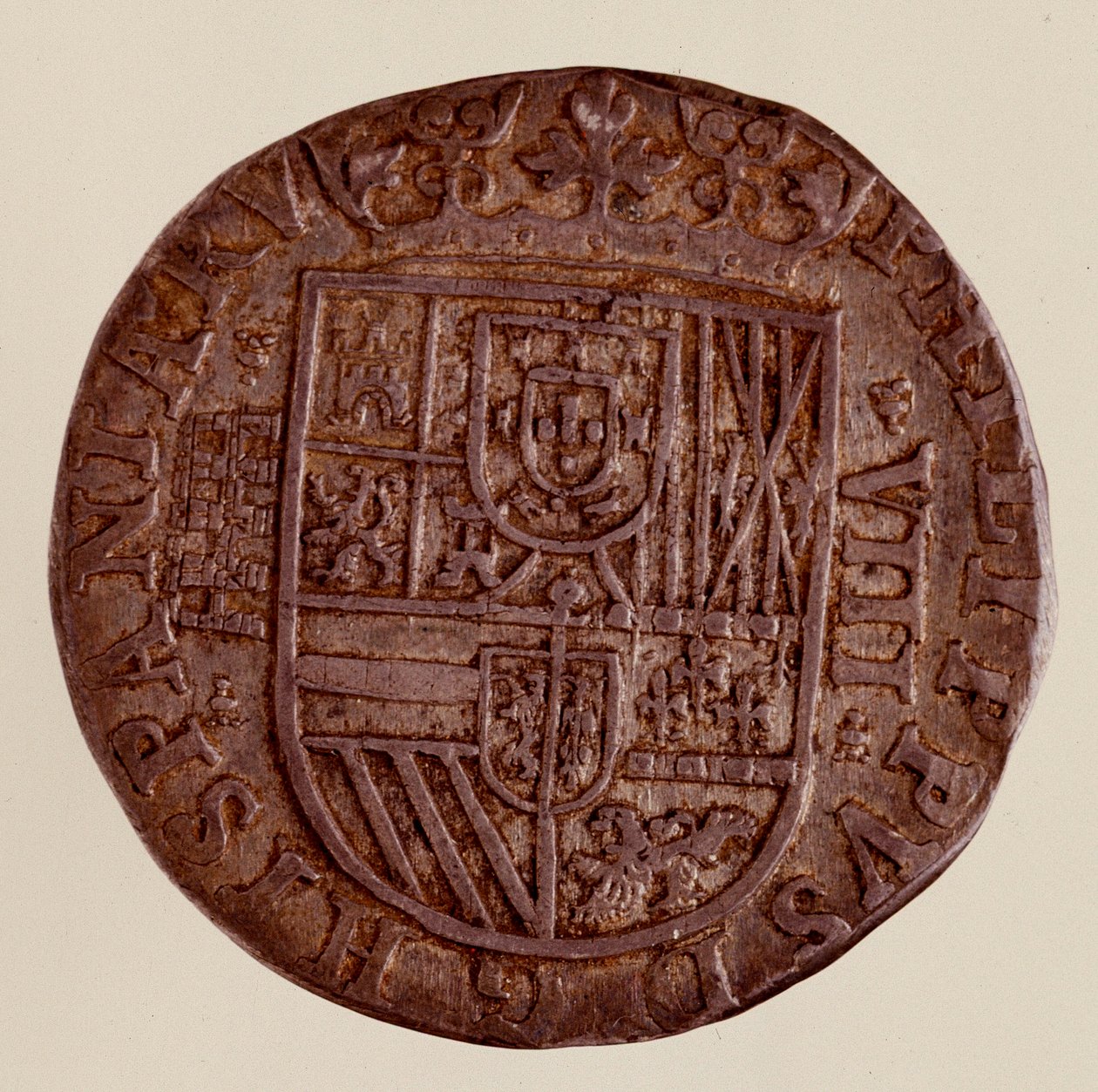 Moneda de plata (8 reales) de España: reinado de Felipe II (1589) de Spanish School