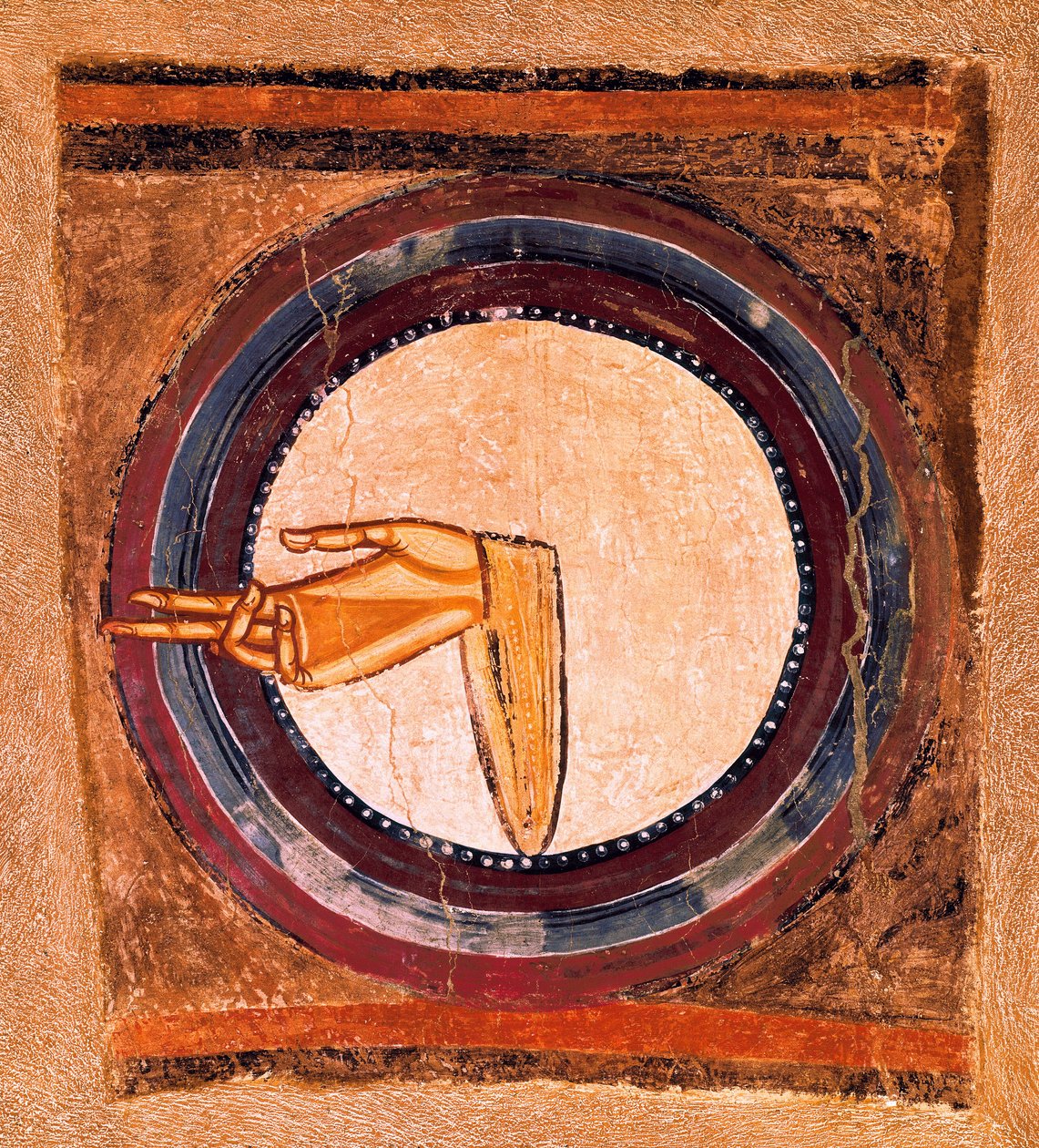 La mano de Dios (detalle) de Spanish School