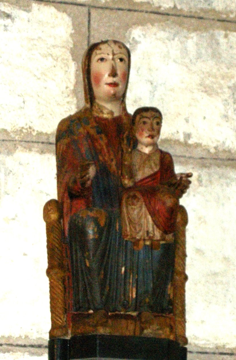 Virgen y Niño de Barcelona (madera) de Spanish School