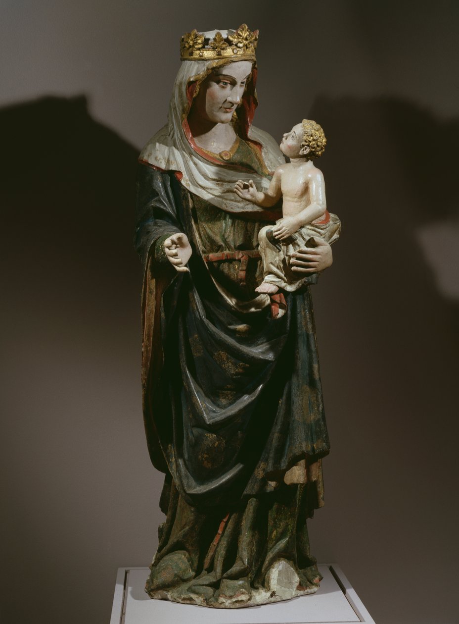 Virgen y Niño, finales del siglo XIV de Spanish School