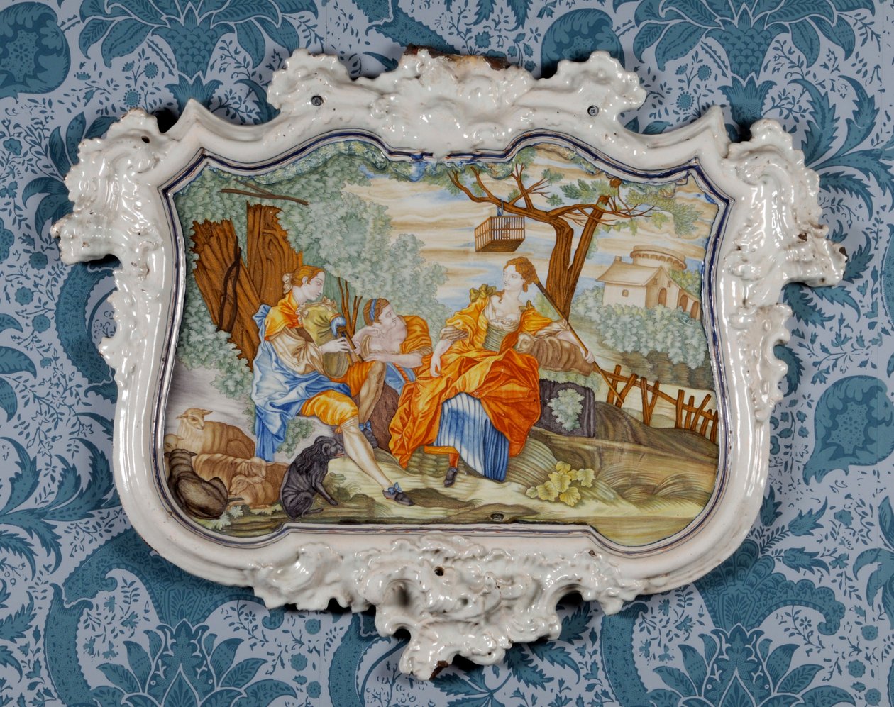 Placa de pared, Fábrica de Cerámica de Alcora, c.1750 de Spanish School
