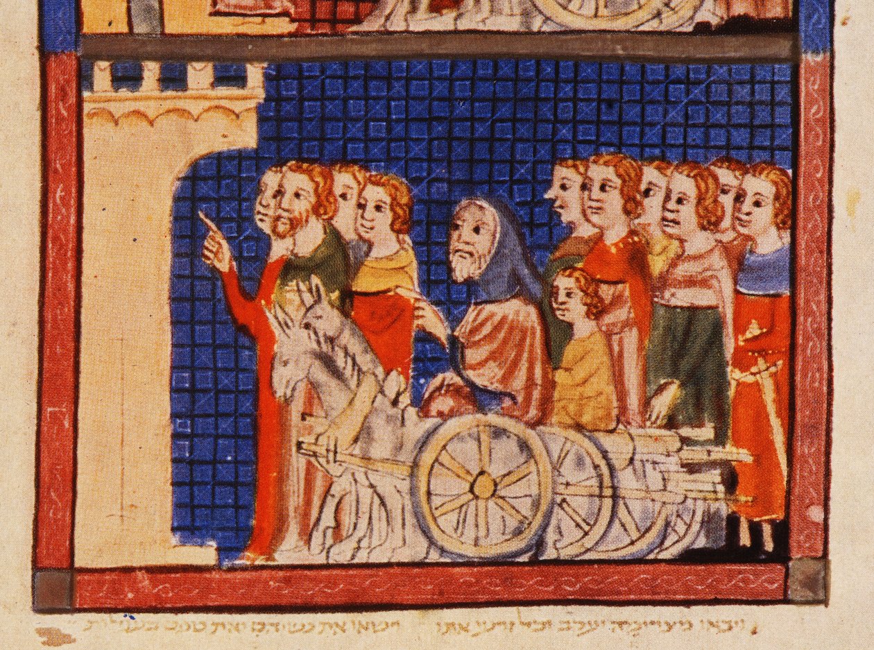 La Expulsión, Cataluña, de la Haggadah de Sarajevo de Spanish School