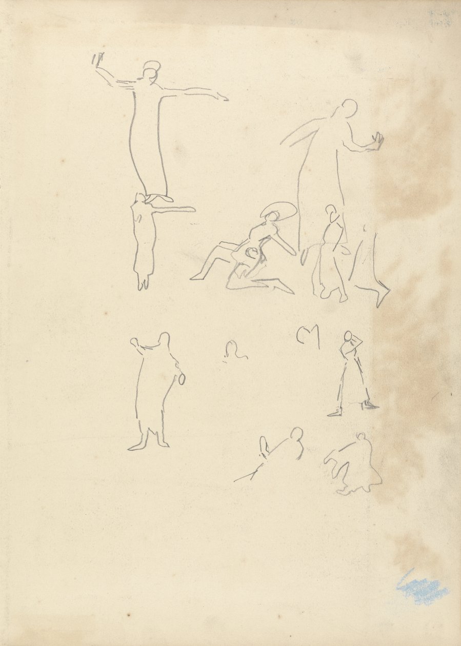Estudio de Bailarines, para la Cueva del Becerro de Oro de Spencer Frederick Gore