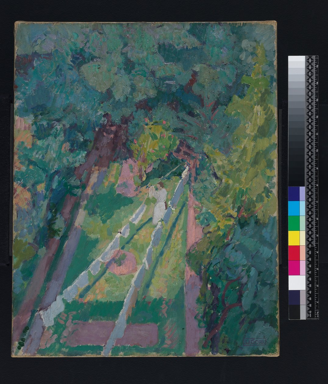 Vista desde la ventana en 6 Cambrian Road, Richmond, antes de 1914 de Spencer Frederick Gore