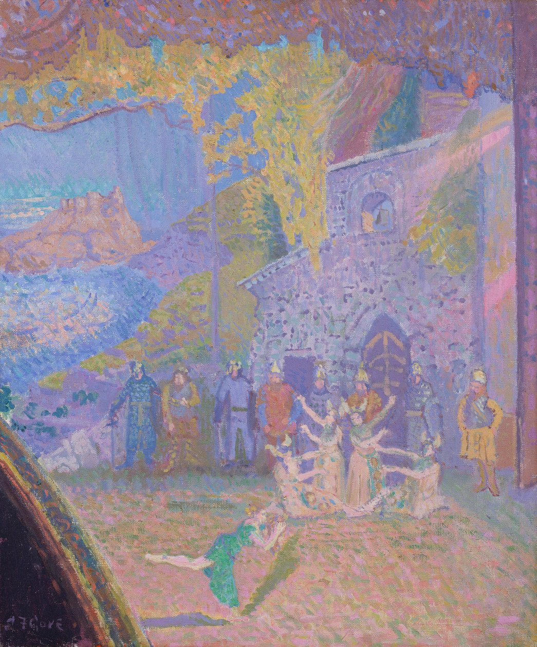 La danza del espíritu de Irlanda, el Alhambra Music Hall, 1910 de Spencer Frederick Gore