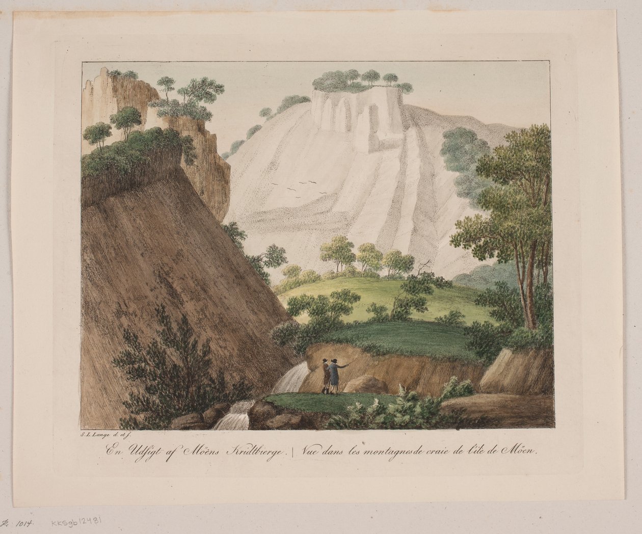 Una vista de las montañas de tiza de Møn de Søren L. Lange
