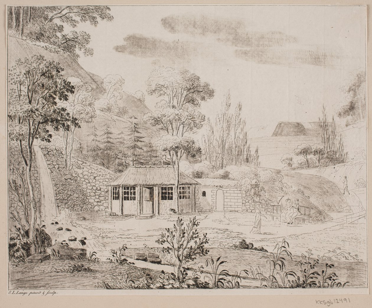 Una casa de baños en Liselund en Møen de Søren L. Lange