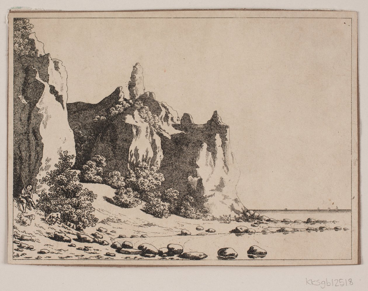 El espejo del verano, Møen. Vista desde la playa de Søren L. Lange
