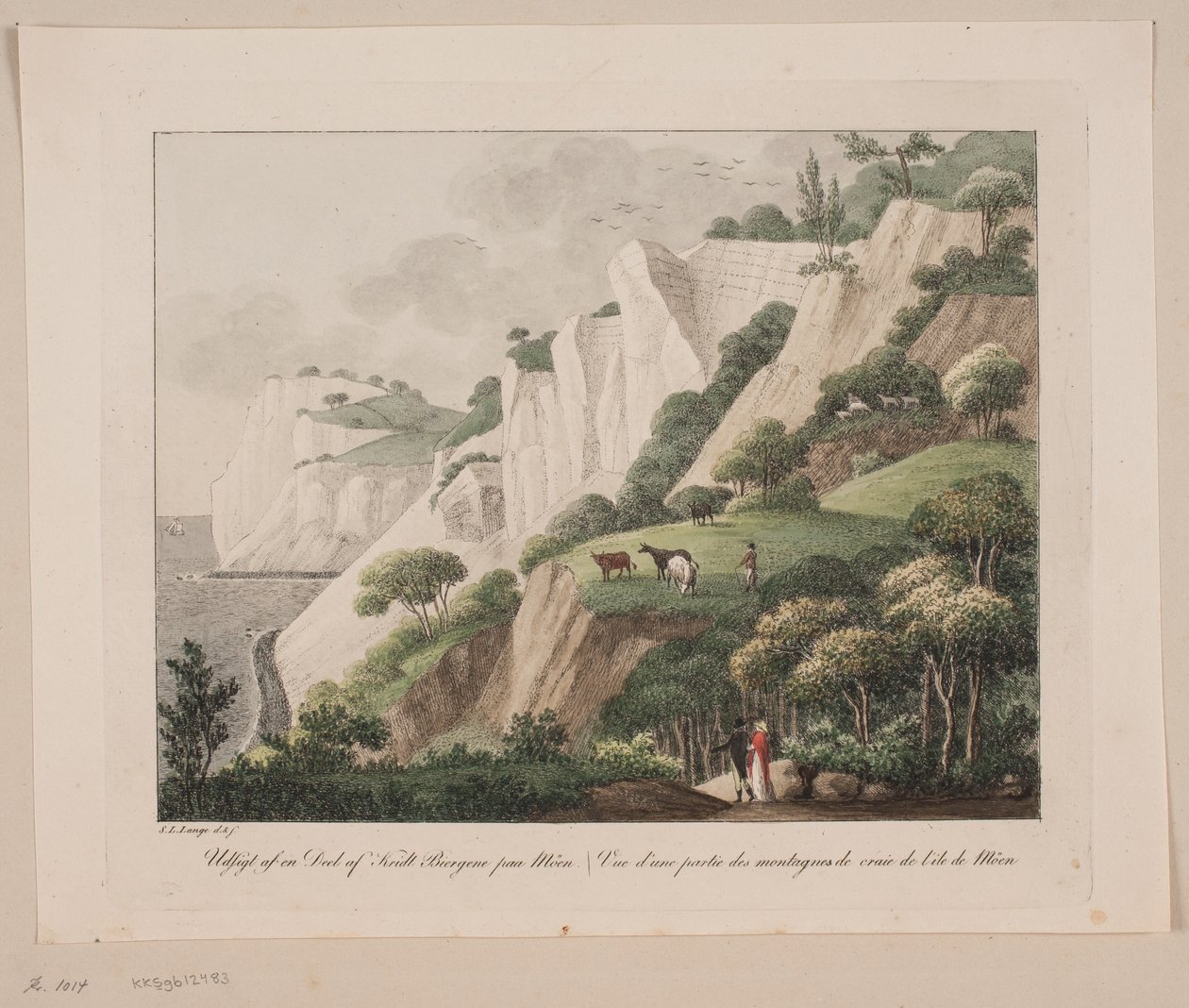 Vista de una parte de las montañas de tiza en Møn de Søren L. Lange