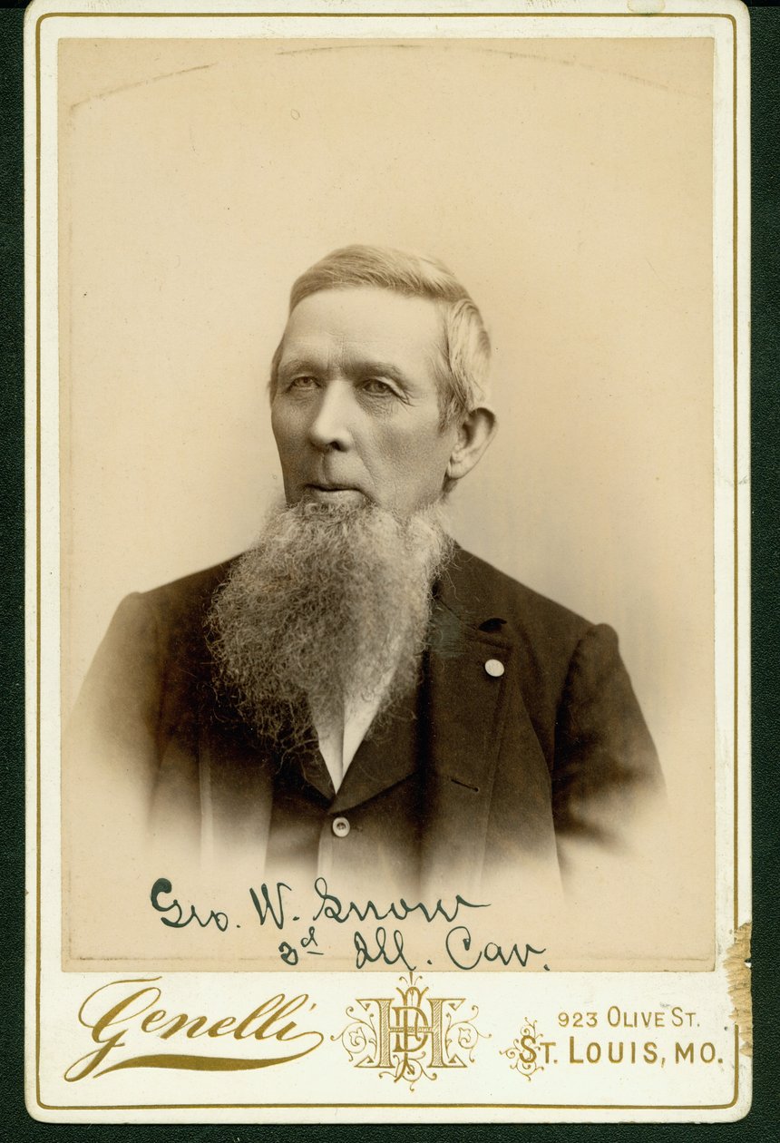 Retrato formal de busto de George W. Snow de St. Louis Genelli