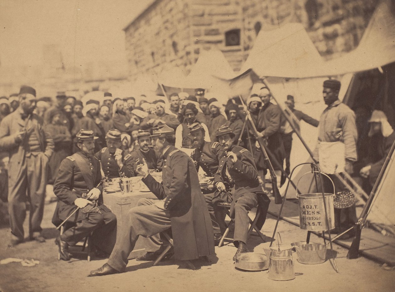 Duryea Zouaves, Comedor del Ayudante de Fort Schuyler, 18 de mayo de 1861 de Stacy