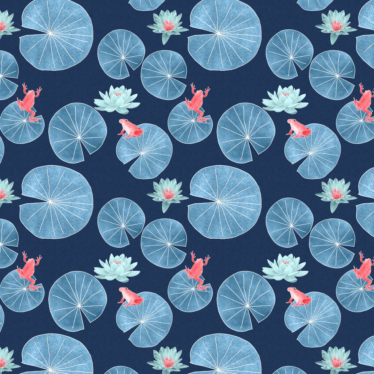 Lilypond pattern II, 2020 (lápiz de grafito y digital) de Stacy Hsu