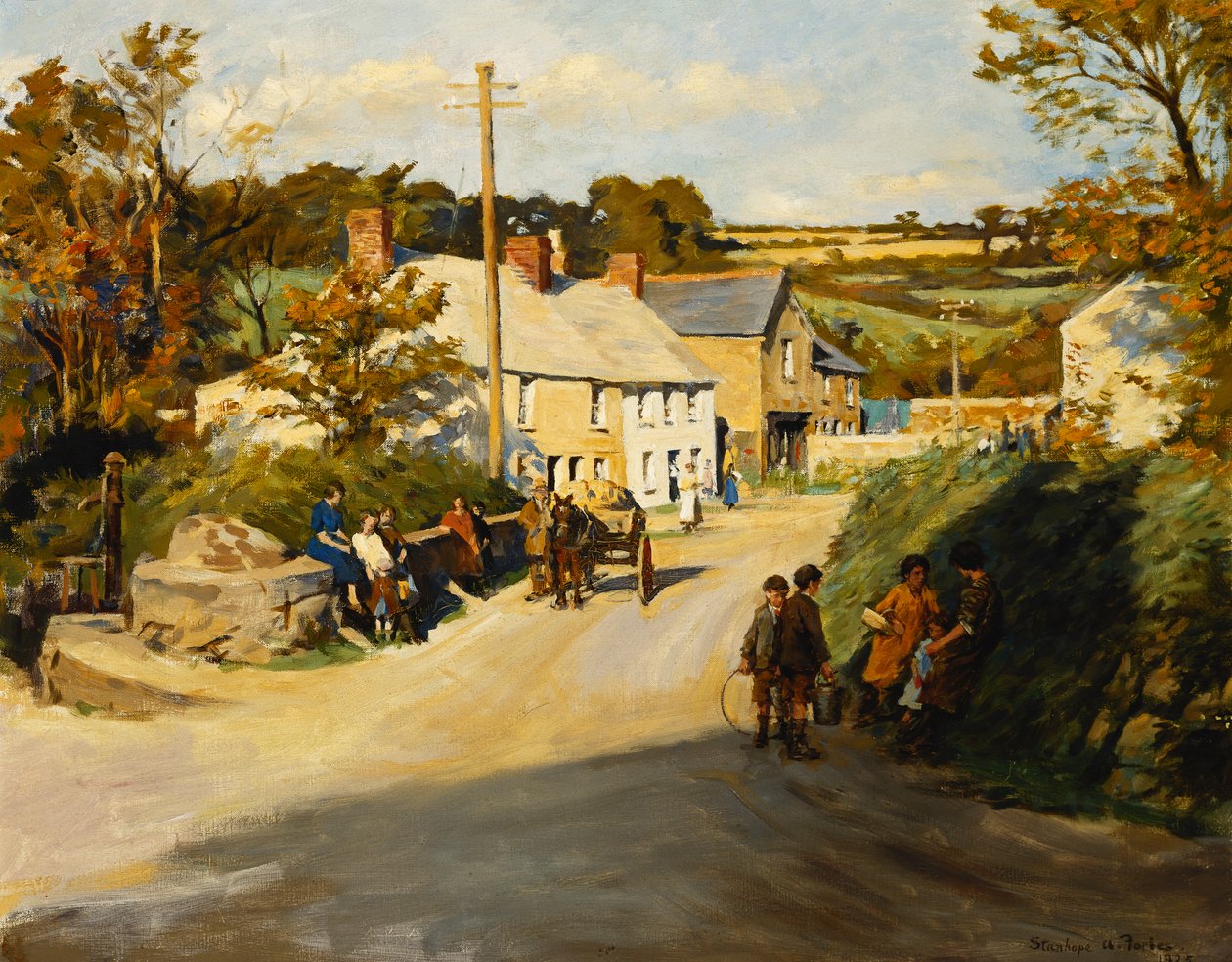 Un Pueblo de Cornualles de Stanhope Alexander Forbes