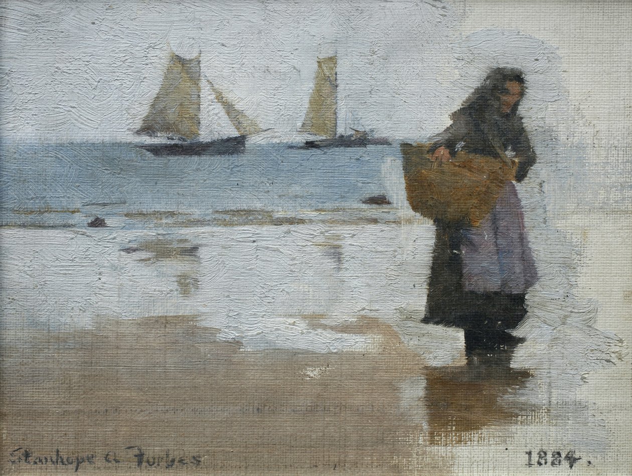 Pescadora en una Playa de Stanhope Alexander Forbes