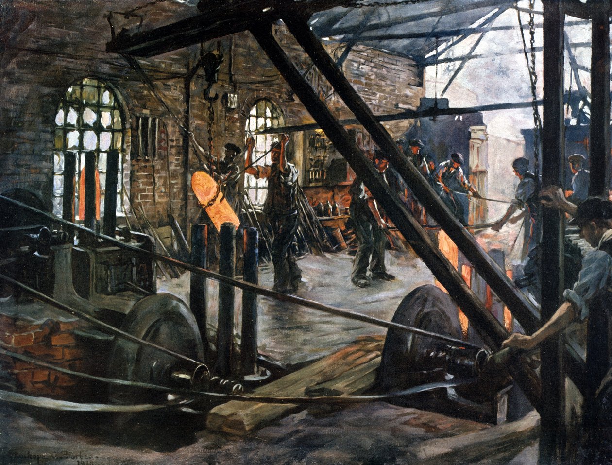 Trabajadores de conchas de Stanhope Alexander Forbes