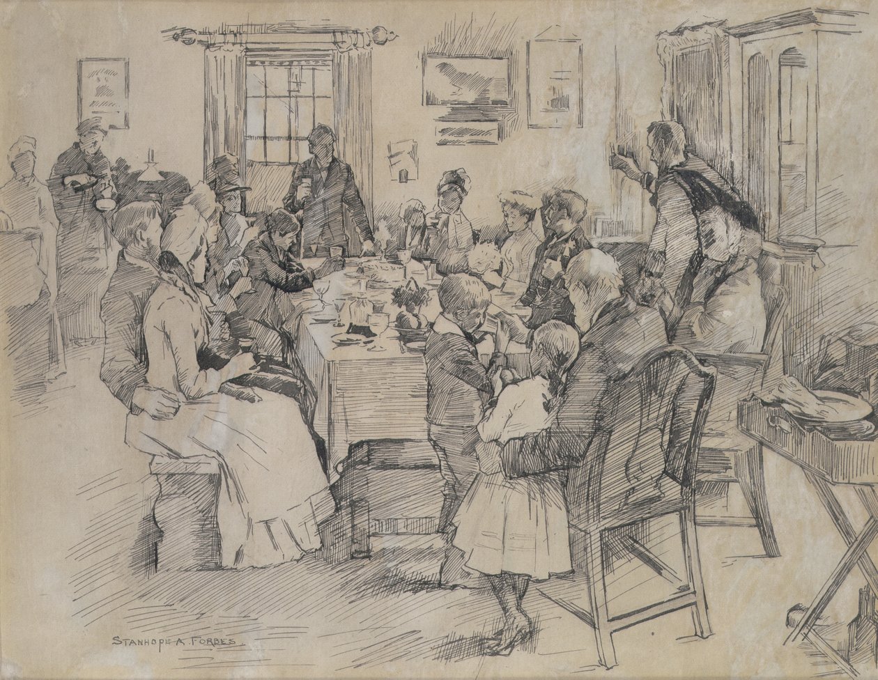La salud de la novia de Stanhope Alexander Forbes