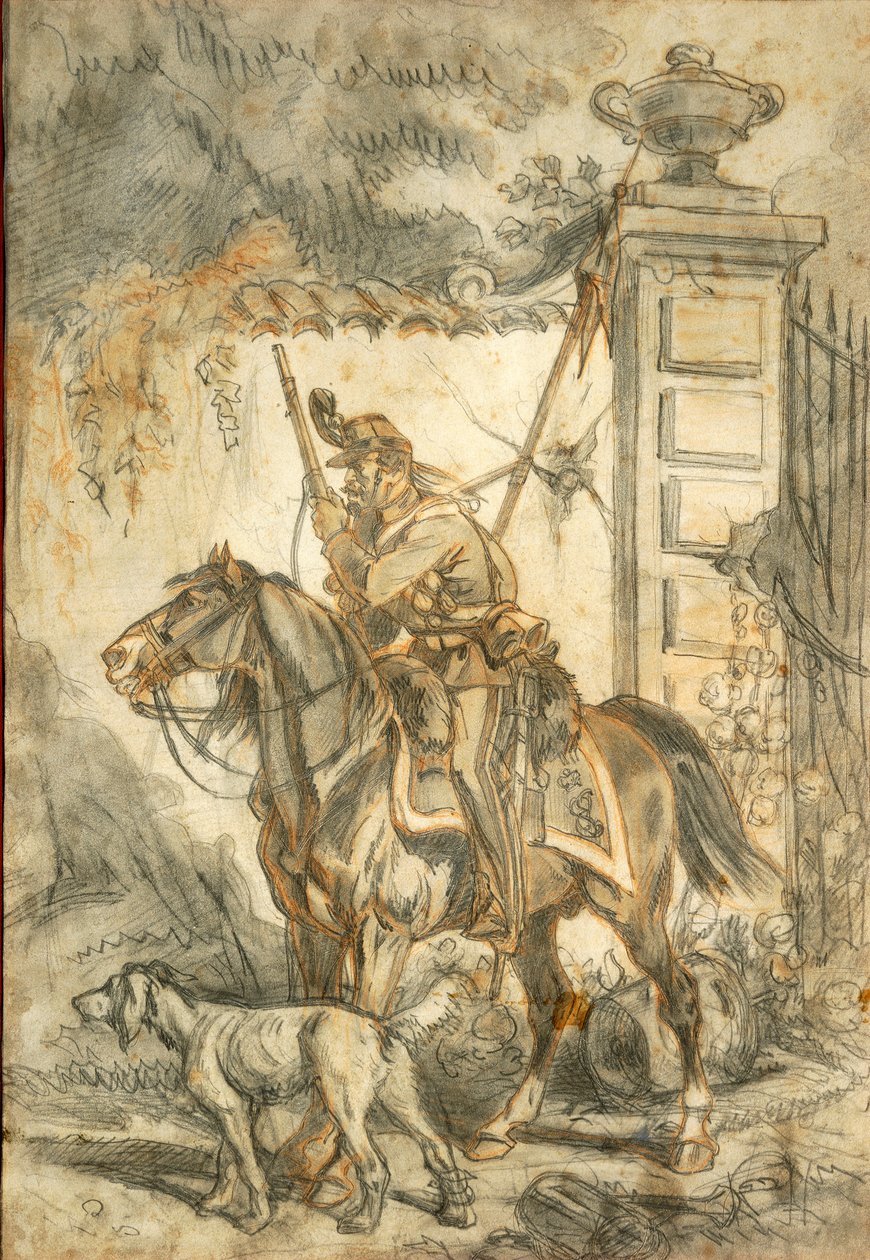 Lanceros en patrulla de Stanislas Grimaldi del Poggetto