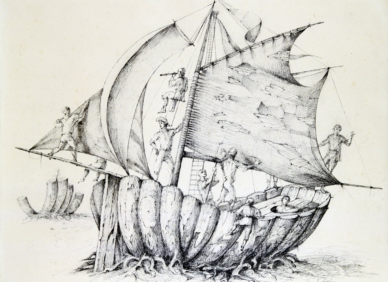 El barco, c. 1850-1890 de Stanislas Lepine