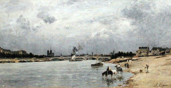 Puente de Austerlitz, París de Stanislas Victor Edouard Lepine