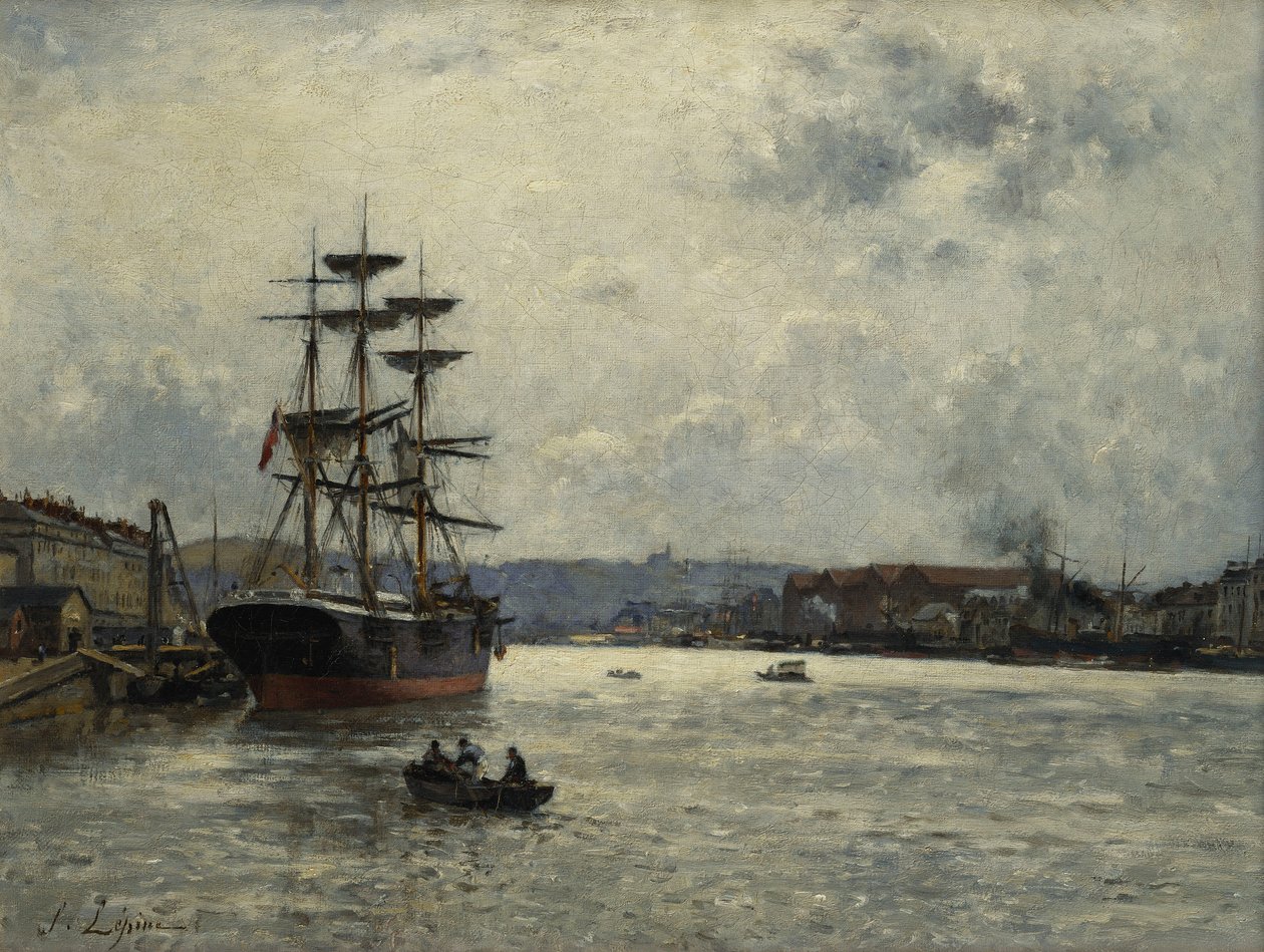 El puerto de Caen; Le Port de Caen de Stanislas Victor Edouard Lepine