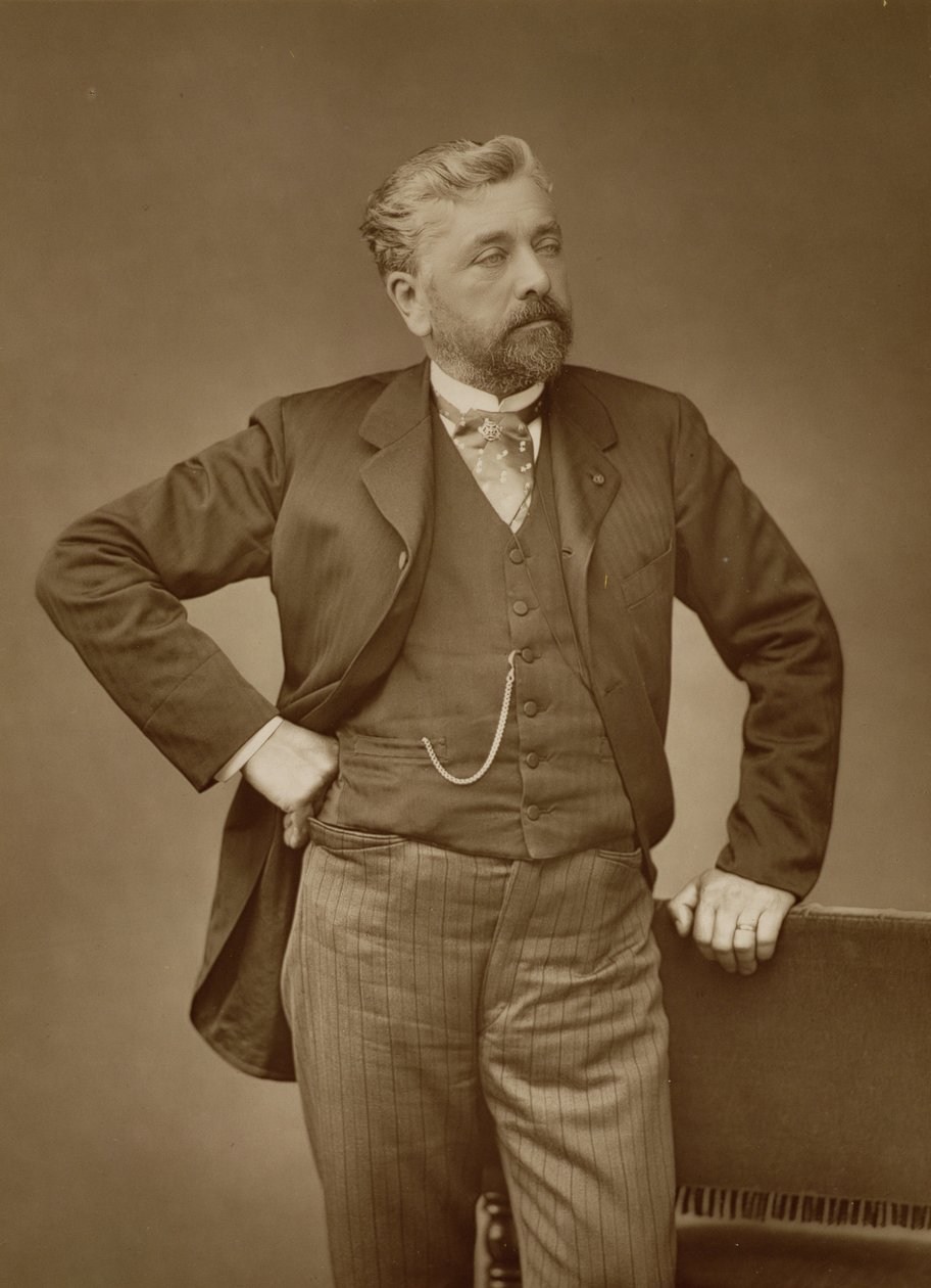 Alexandre Gustave Eiffel (1832-1923), ingeniero francés, retrato fotográfico de Stanislaus Walery