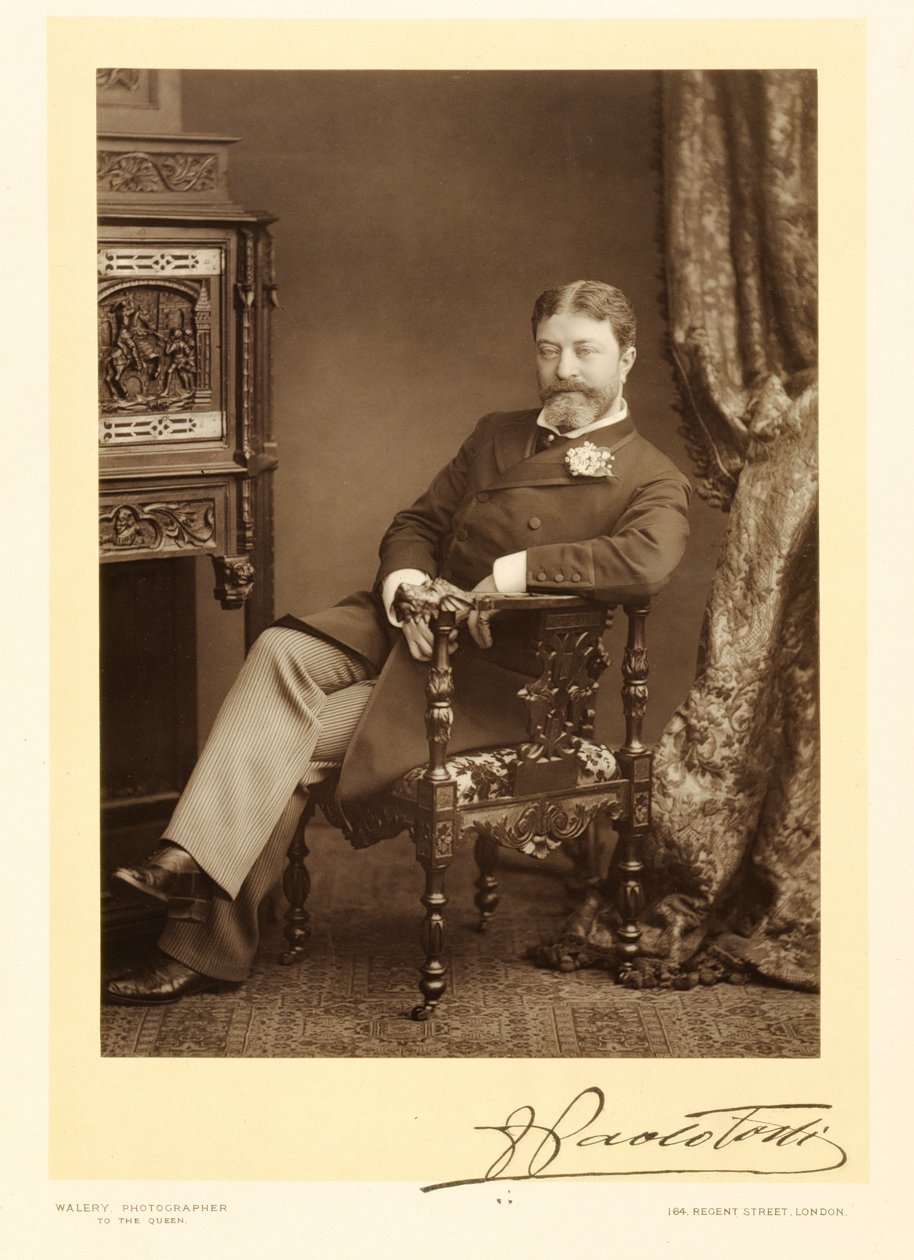 Sir Francesco Paolo Tosti (1847-1916), compositor de canciones, retrato fotográfico de Stanislaus Walery