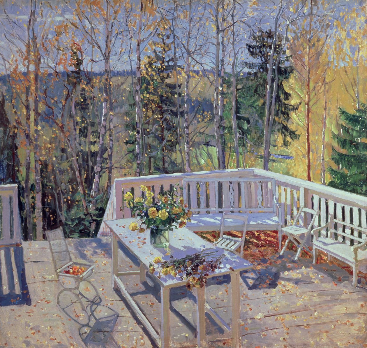 Terraza desierta, 1911 de Stanislav Schukovsky