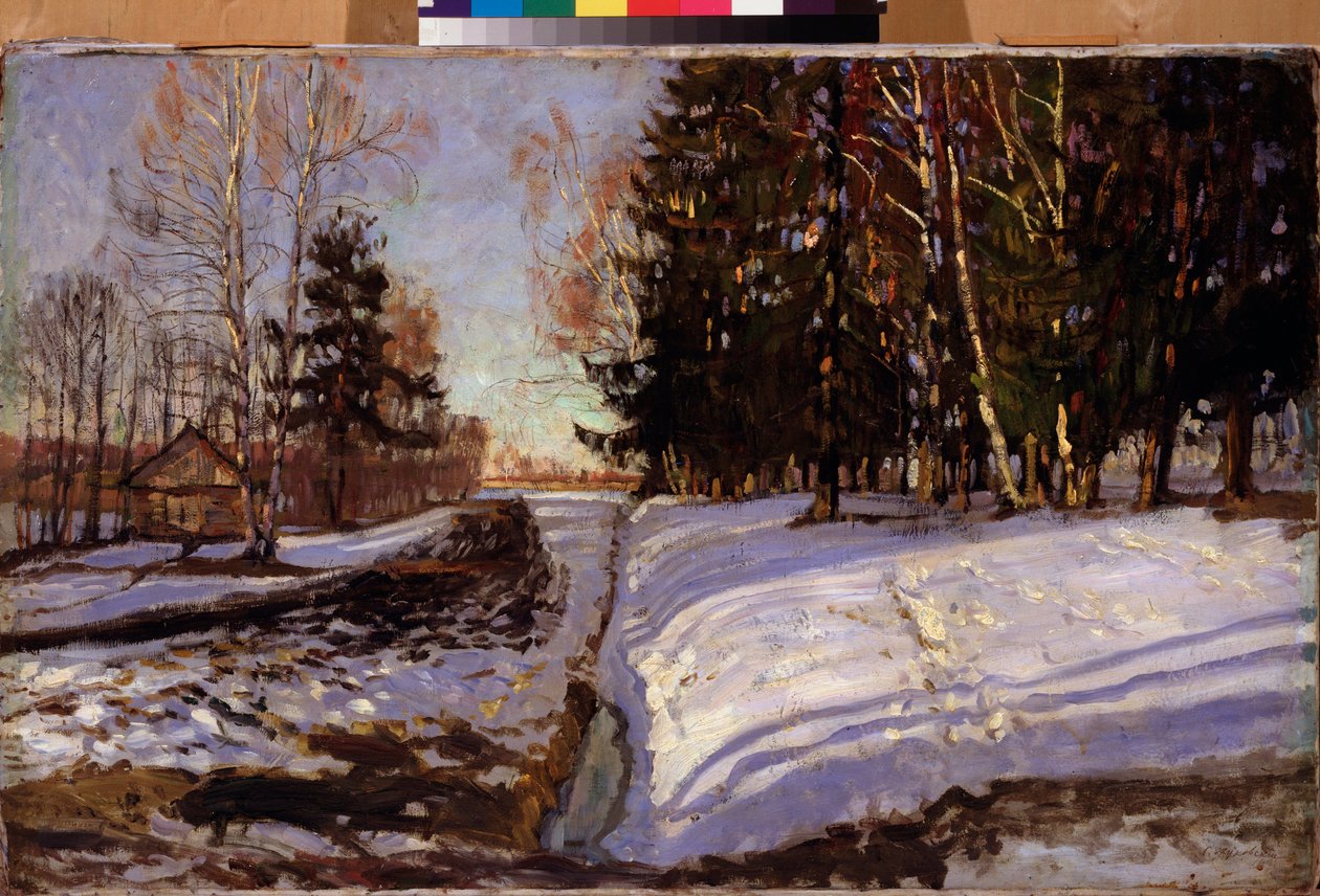 Marte. Pintura de Stanislav Yulianovich Zhukovsky (Joukovski) (1873-1944), huile sur toile de Stanislav Joulianovitch Joukovski