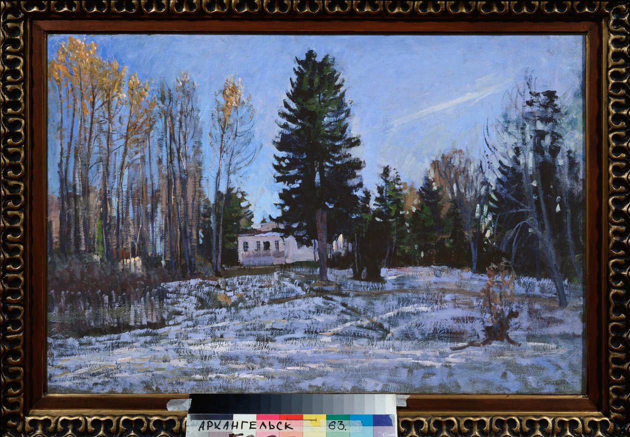 Una antigua finca. Pintura de Stanislav Yulianovich Zhukovsky (1873-1944), óleo sobre lienzo de Stanislav Joulianovitch Joukovski