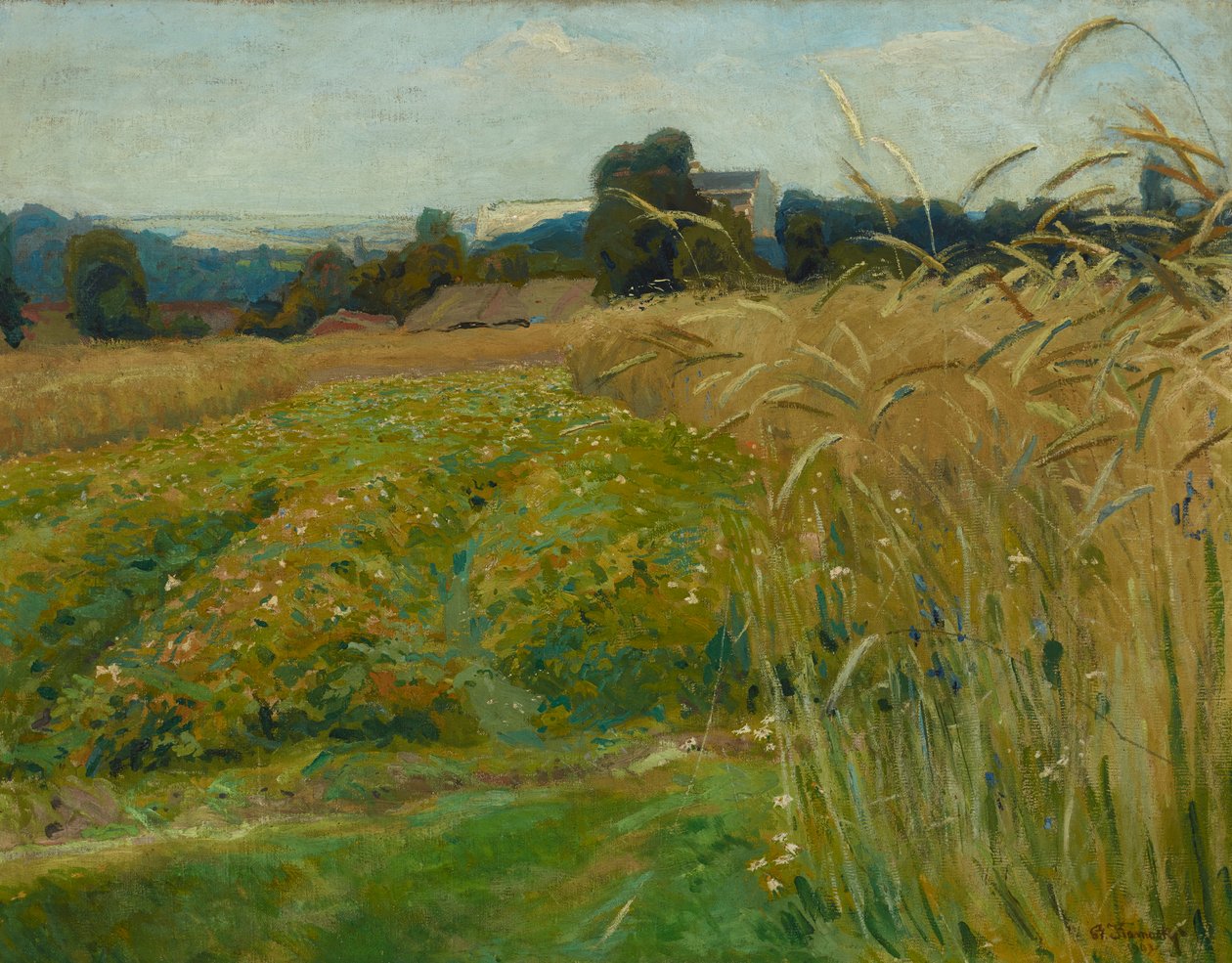 Paisaje en los alrededores de Cracovia de Stanislaw Kamocki