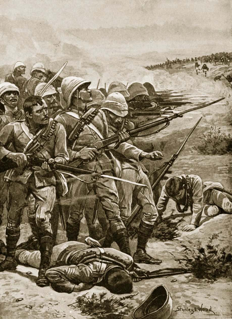 La plaza en Abu Kru, 19 de enero de 1885 de Stanley L. Wood