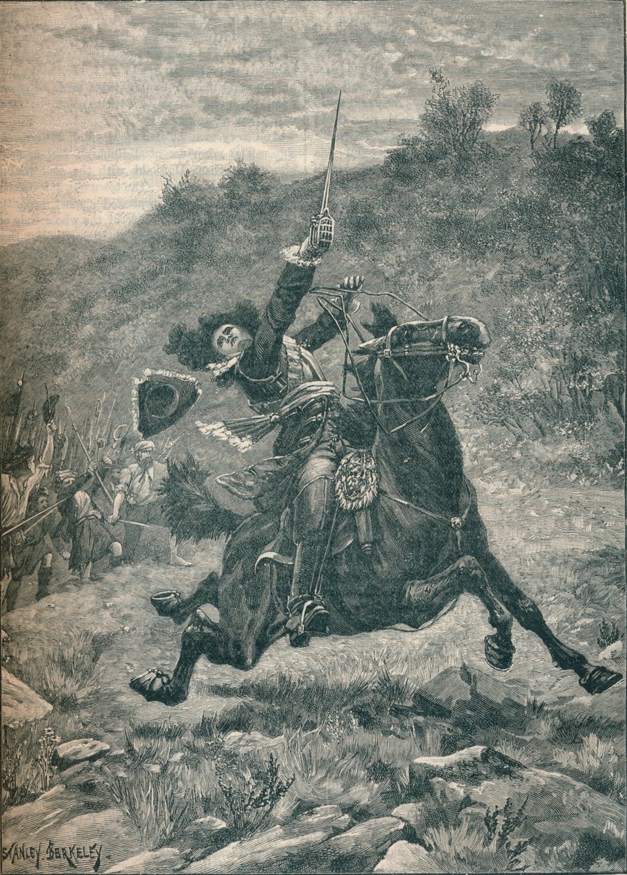 Última carga de Viscount Dundee en la Batalla de Killiecrankie, Escocia, 1689 1905 de Stanley Berkeley
