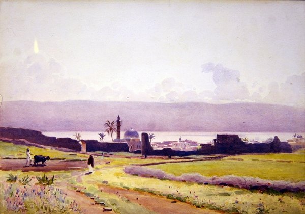 Dentro de las murallas de Tiberio, c.1905 de Stanley Inchbold