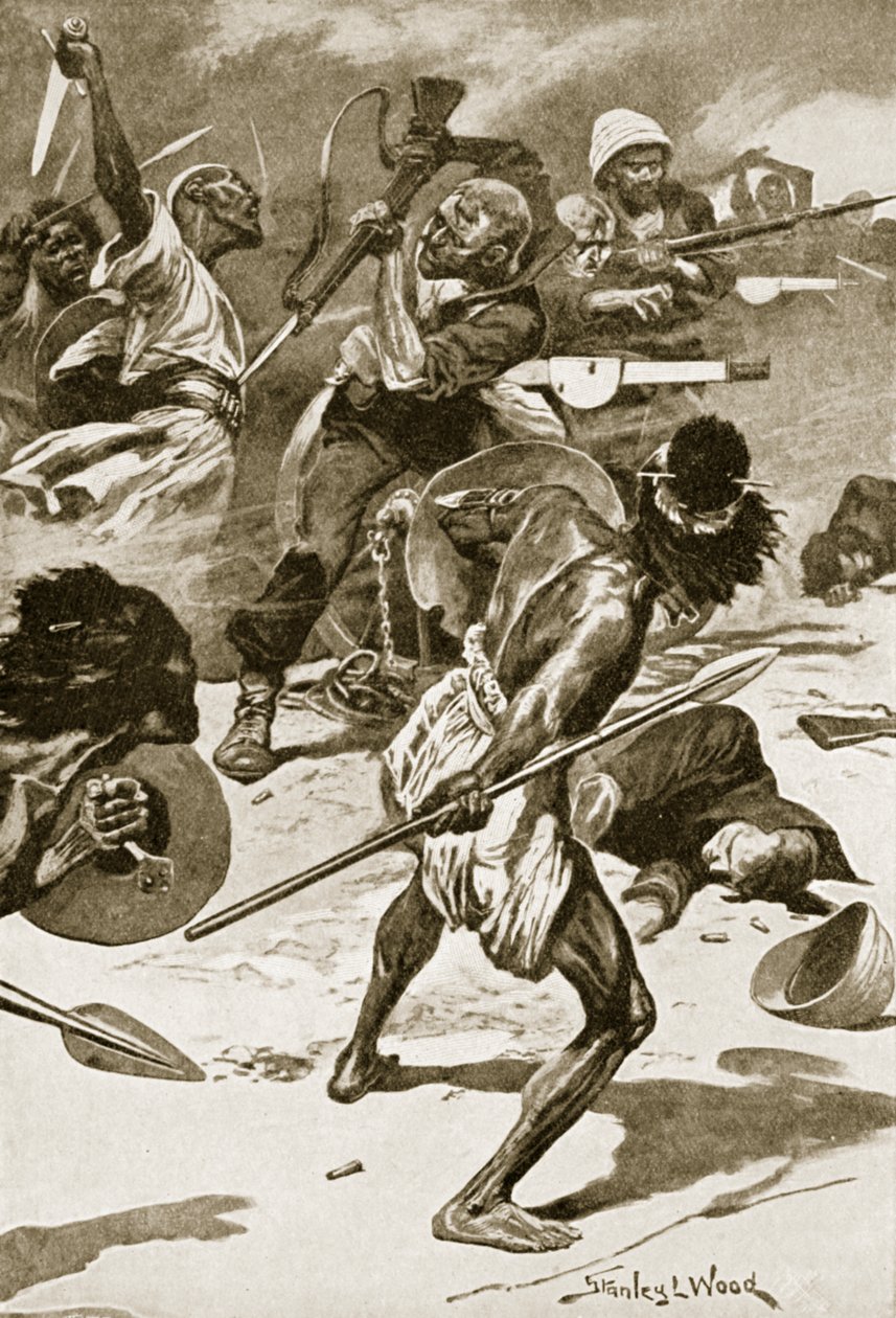 La batalla de Abu-Klea, 17 de enero de Stanley L. (after) Wood