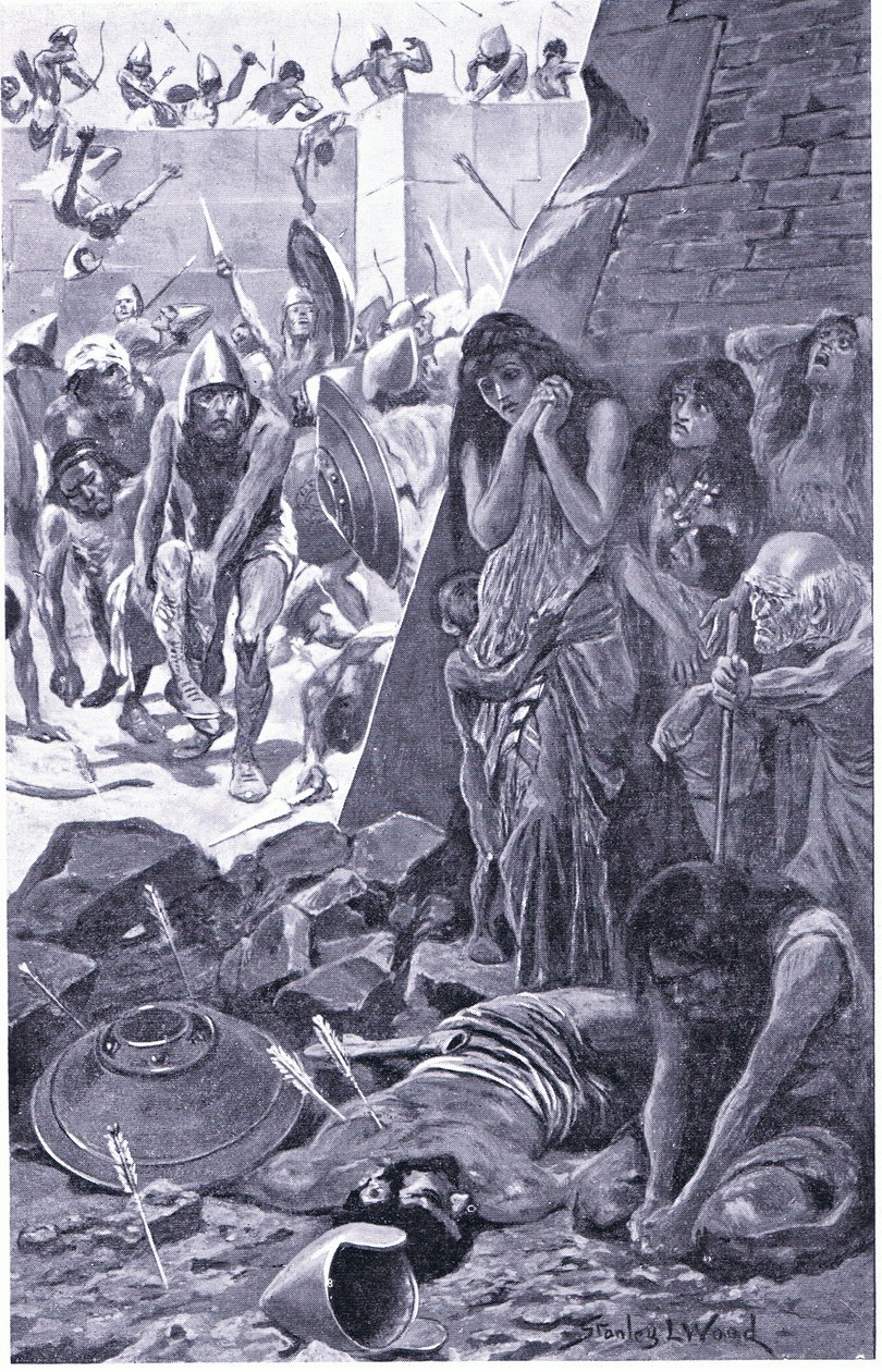 Tiro sitiado por Nabucodonosor de Babilonia de Stanley L. Wood