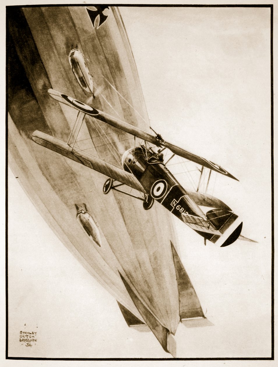L.T. Culley consigue su Zeppelin, ilustración de 