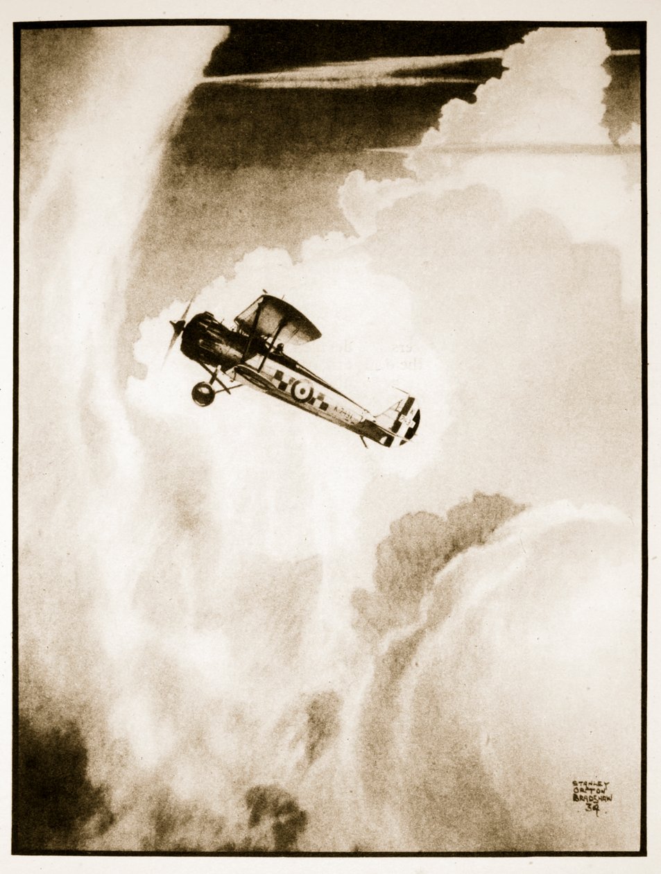 Vuelo Met., ilustración de "Flying Memories" de John Hamilton de Stanley Orton Bradshaw