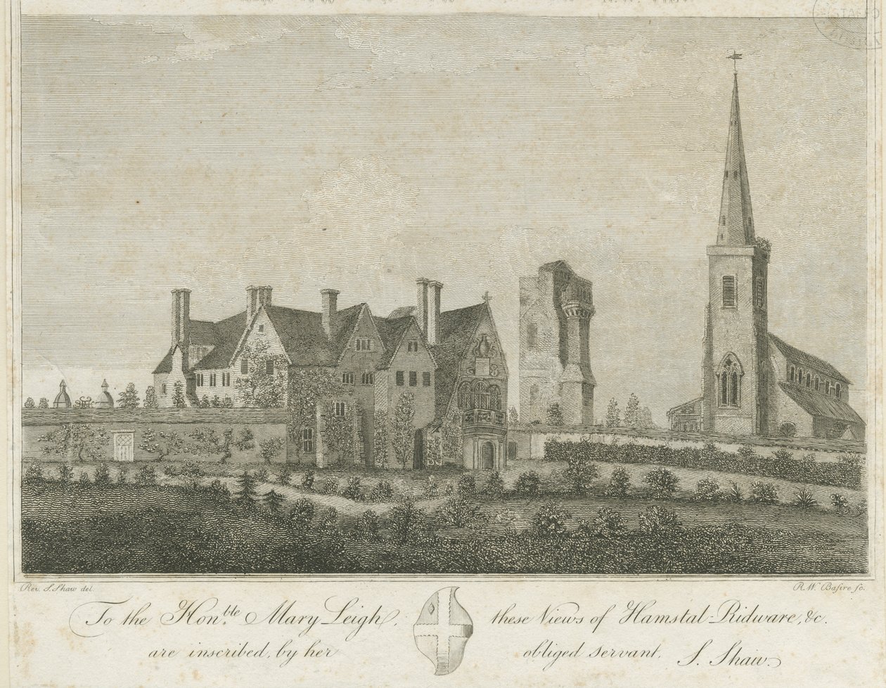 Hamstall Ridware - Iglesia y Casa Solariega de Stebbing Shaw