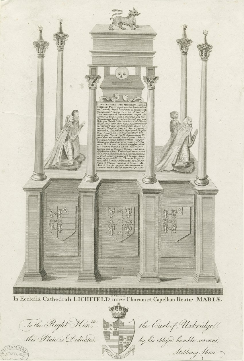 Catedral de Lichfield - Tumba de William Paget de Stebbing Shaw