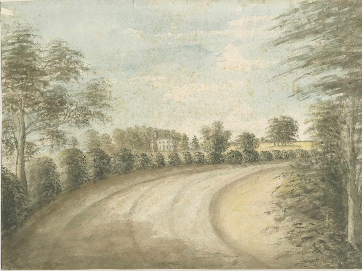Statfold Hall, s.f. [1762-1802] de Stebbing Shaw