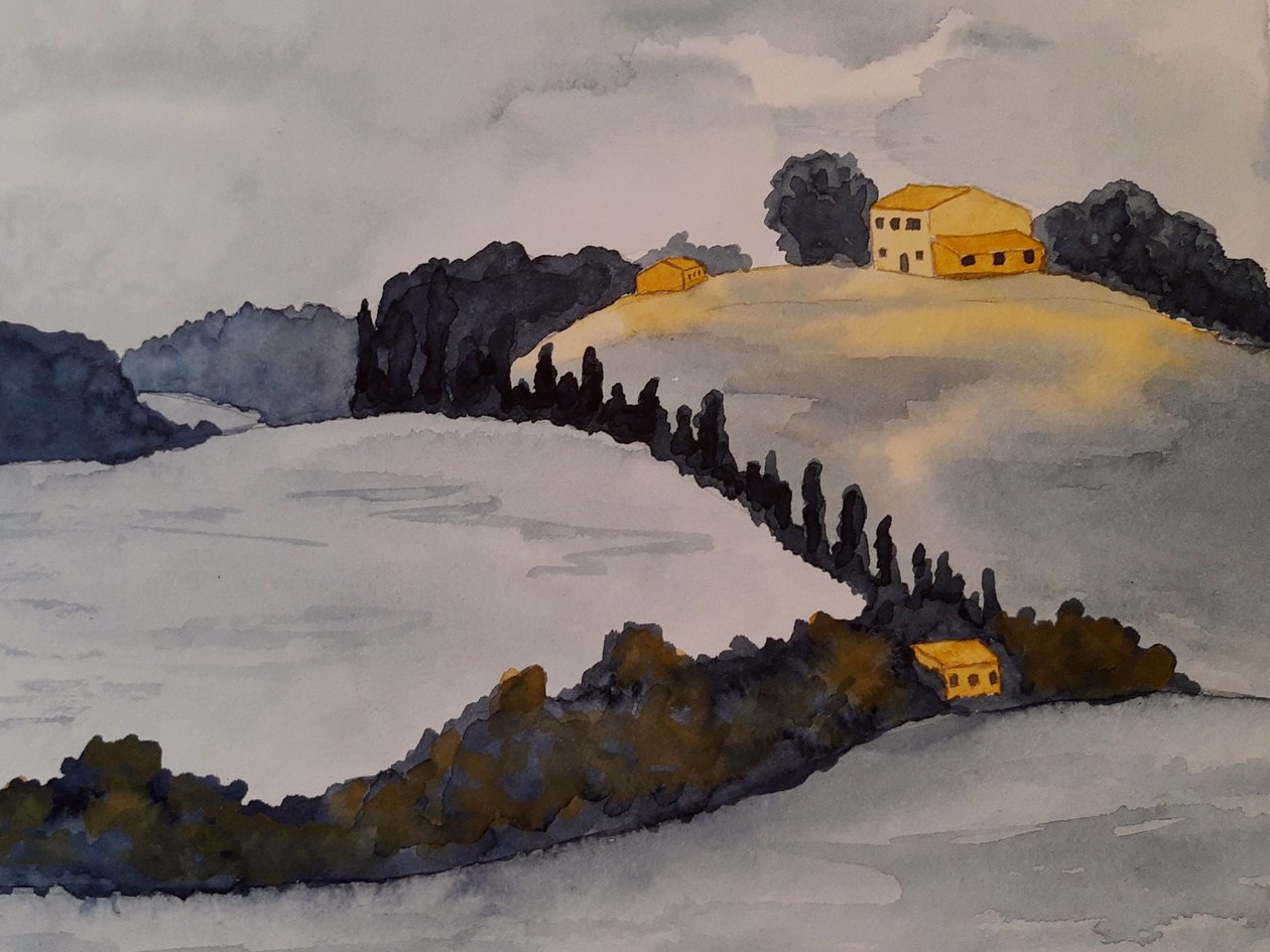 Toscana en dos colores de Steegs-Art Karin