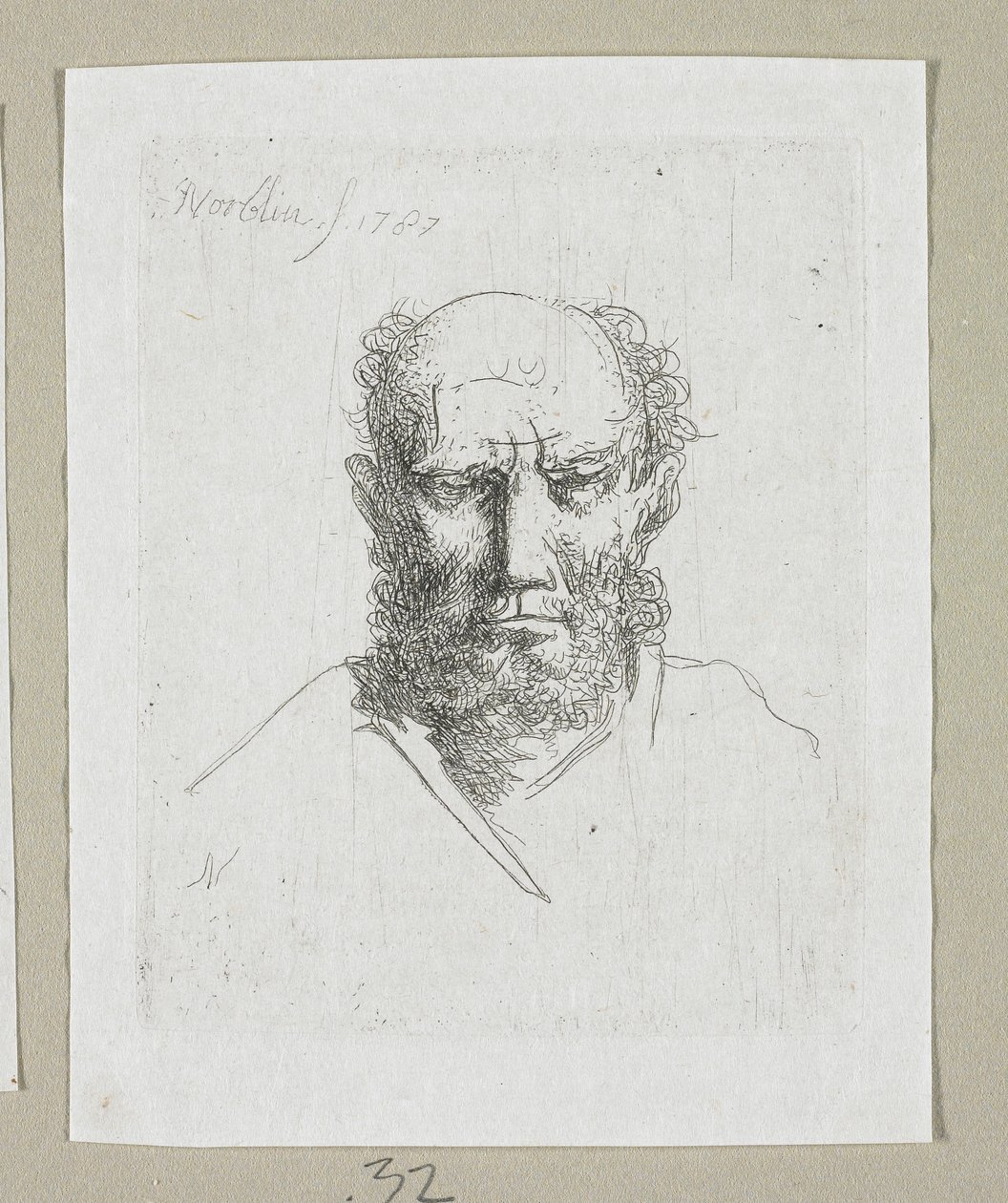 Cabeza de anciano de Stefan Juliusz Norblin de la Gourdaine