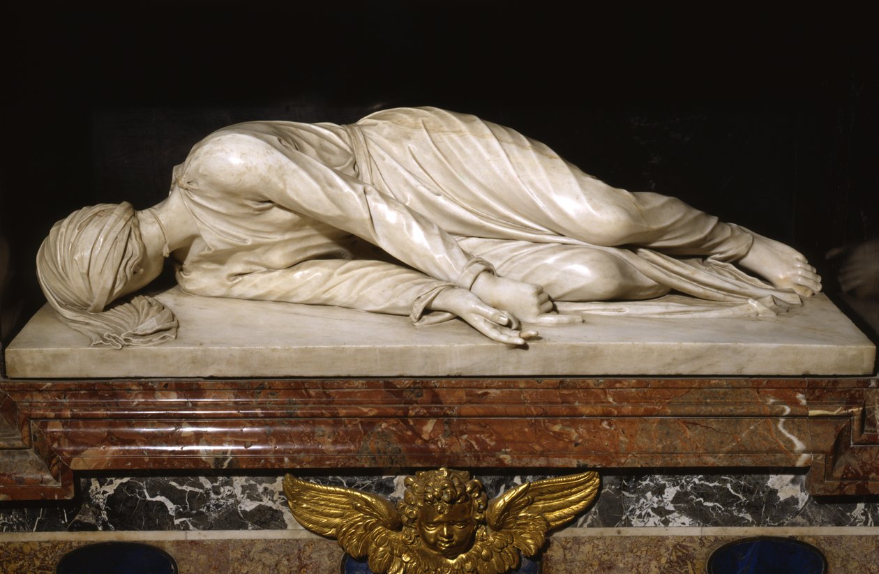 Martirio de Santa Cecilia, 1600 (mármol) de Stefano Maderno