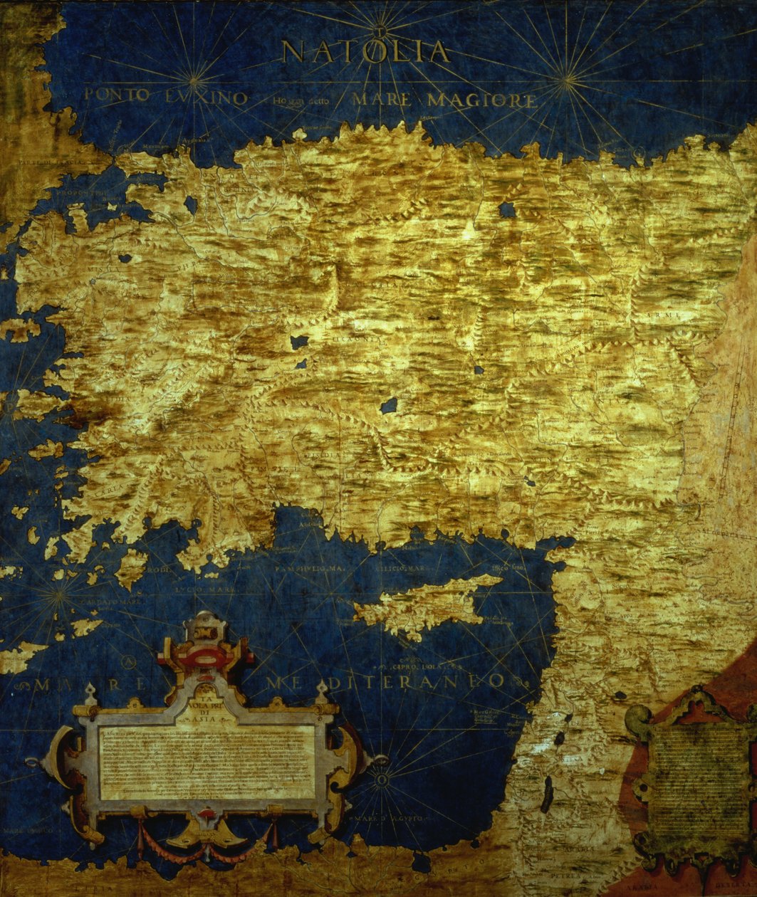Mapa de Turquía del siglo XVI, de la 